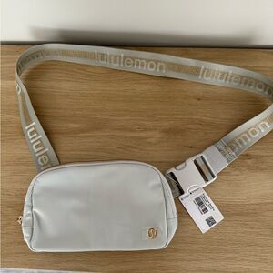 Lululemon Light Gray Crossbody Bag